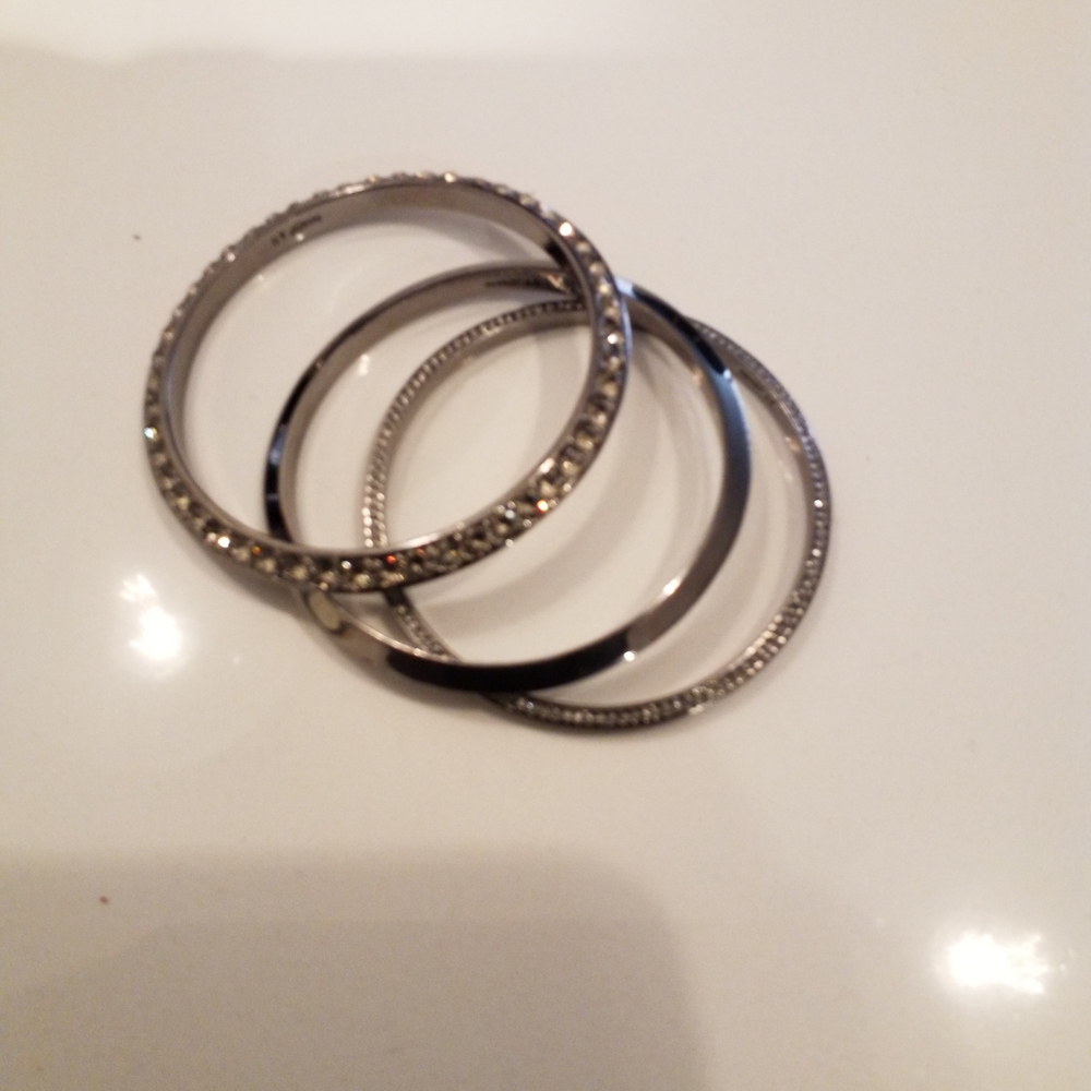 Crystal Bangle Set - Picture 2 of 2